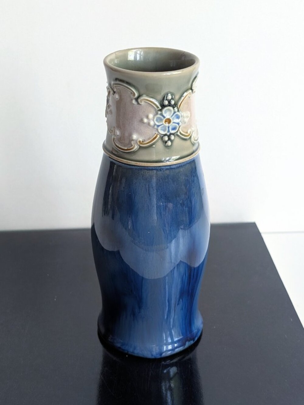 Lily Partington for Royal Doulton,1920's Art Nouveau Vase with Floral Decoration